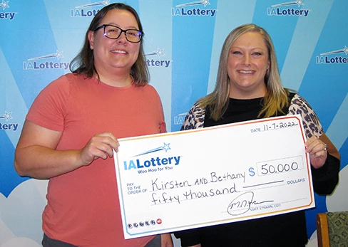 Bethany Wentink and Kirsten Jacobsen via the Iowa Lottery
