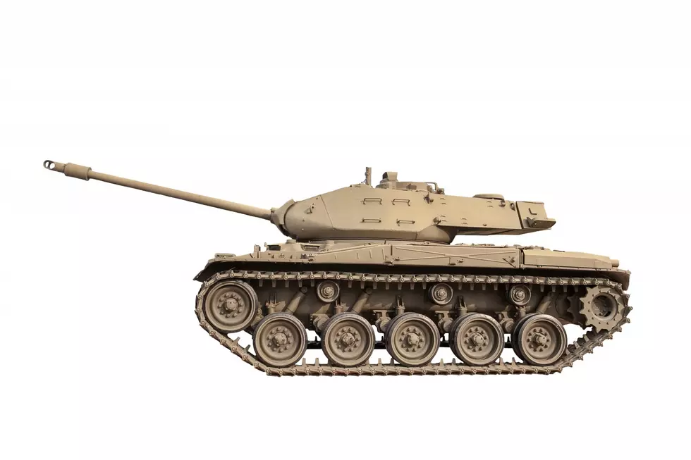 Military Tank Gets Stuck On Snowy Minnesota Highway